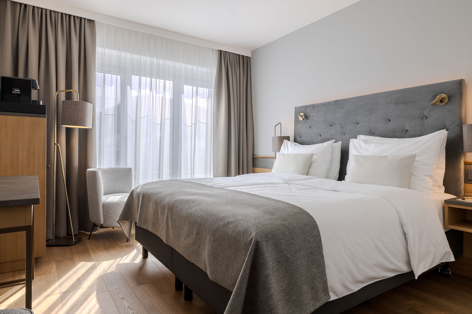 Foto: Camera doppia appena rinnovata dell'Hotel IMLAUER & Bräu