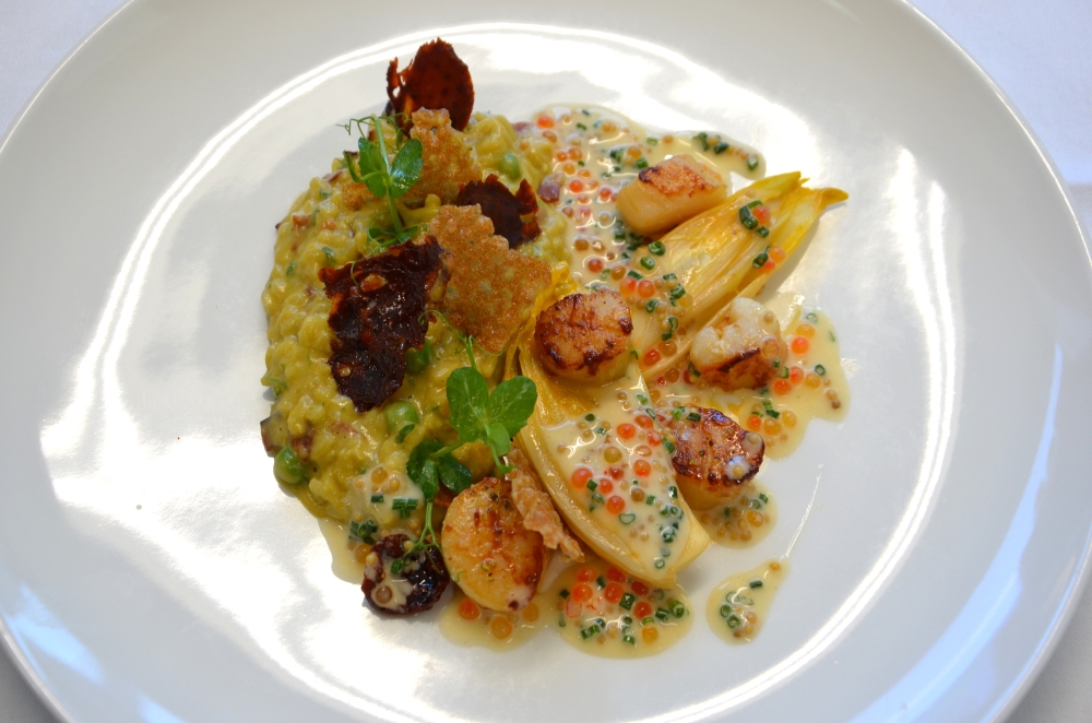 Gegrillte Jakobsmuscheln web Bild: Gegrillte Jakobsmuscheln aus dem IMLAUER Sky Restaurant