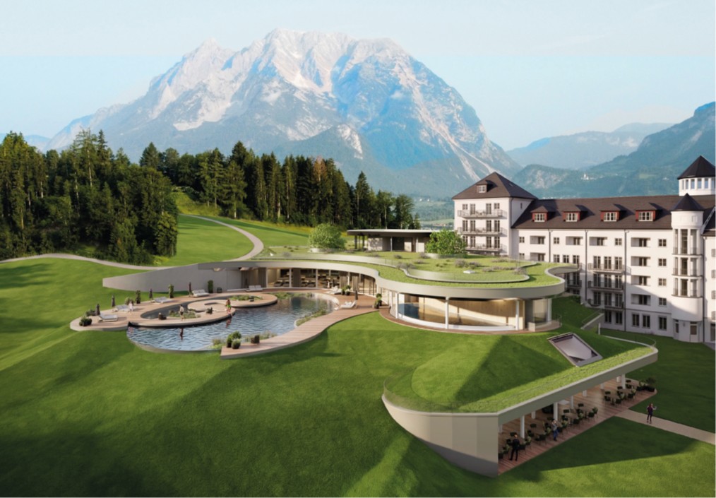 Bild: Außenansicht des neuen Leading Spa IMLAUER Hotel Schloss Pichlarn