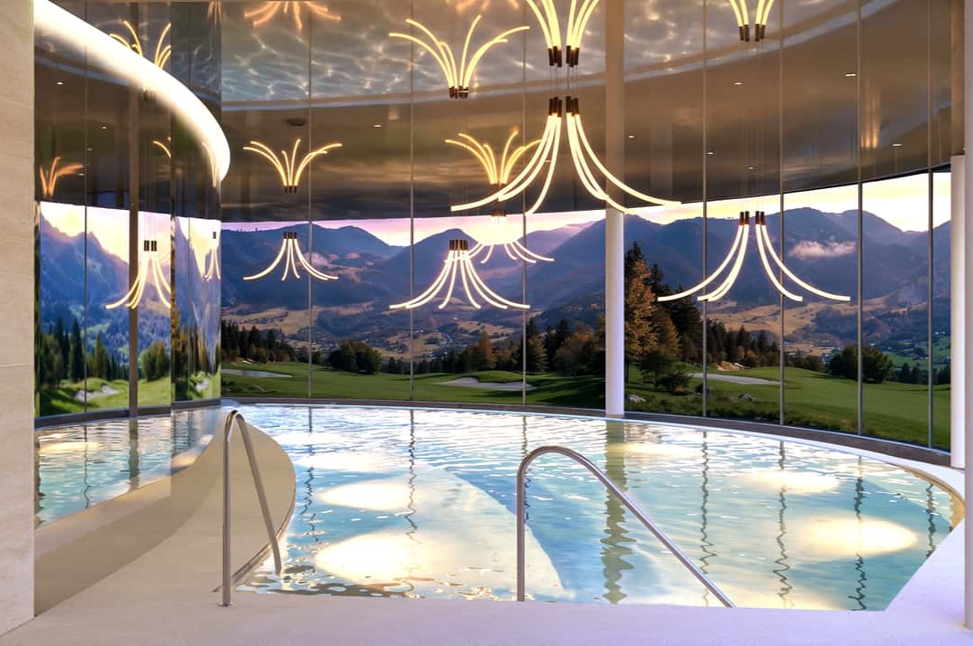 Bild: Pool des neuen Leading Spa IMLAUER Hotel Schloss Pichlarn